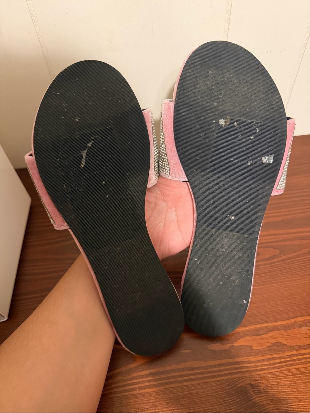 Victoria's Secret Pink Crystal-Embellished Slide Sandals - Picture 3 of 3